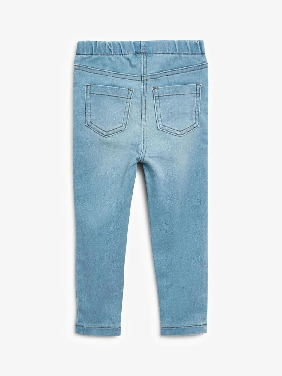 Next 1 Pack Elasticated Waist Jeggings (3mths-7yrs) Light Blue Denim Online