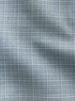 Next Light Blue Double Breasted Check Suit Jacket Best