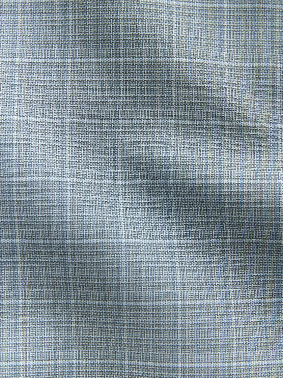 Next Light Blue Double Breasted Check Suit Jacket Best