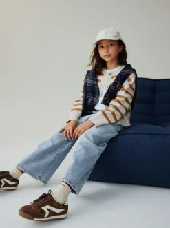 Next Extra Wide Leg Jeans (6-16yrs) Light Blue