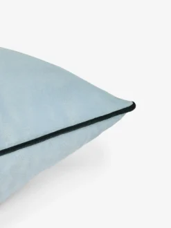 Next Light Blue Matte Velvet Contrast Pipe 50 x 50cm Cushion Best