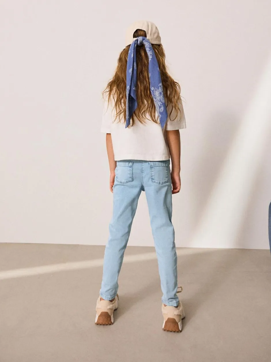 Next Regular Length Stretch Jeggings (3-16yrs) Light Blue Online