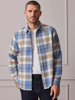 Next Light Blue Signature Long Sleeve Check Shirt Online