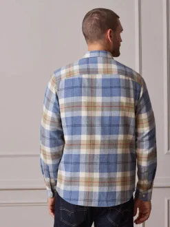 Next Light Blue Signature Long Sleeve Check Shirt Online