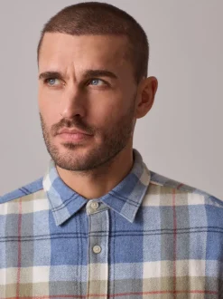 Next Light Blue Signature Long Sleeve Check Shirt Online