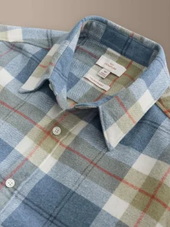 Next Light Blue Signature Long Sleeve Check Shirt Online