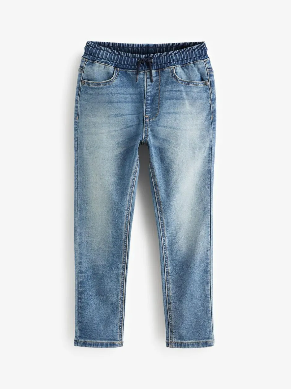 Next Skinny Fit Stretch Elasticated Waist Jeans (3-16yrs) Light Blue Outlet