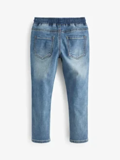 Next Skinny Fit Stretch Elasticated Waist Jeans (3-16yrs) Light Blue Outlet
