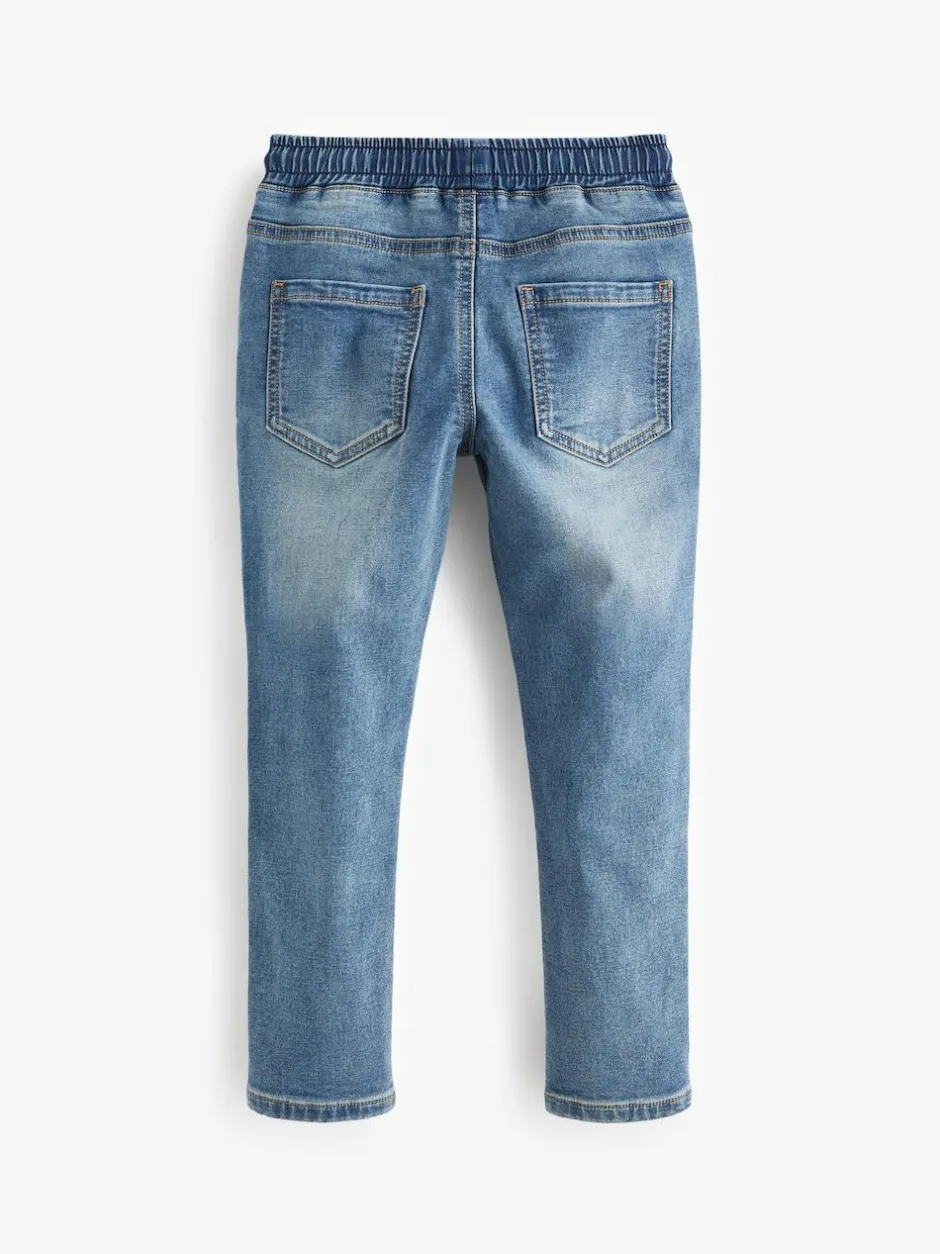 Next Skinny Fit Stretch Elasticated Waist Jeans (3-16yrs) Light Blue Outlet