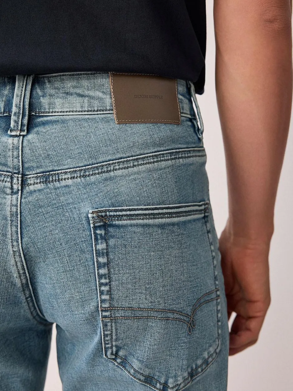 Next Light Blue Straight Fit Motionflex Jeans Outlet