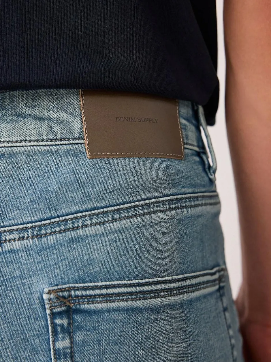 Next Light Blue Straight Fit Motionflex Jeans Outlet