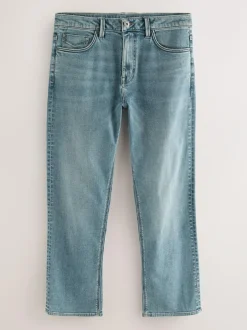 Next Light Blue Straight Fit Motionflex Jeans Outlet