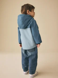 Next Waterproof Fleece Lined Anorak (3mths-7yrs) Light Blue Online
