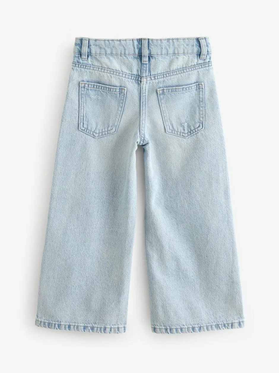 Next Wide Leg Jeans (3-16yrs) Light Blue New