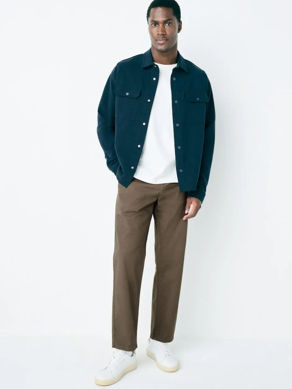 Next Light Brown Regular Tapered Fit Stretch Chinos Trousers Discount