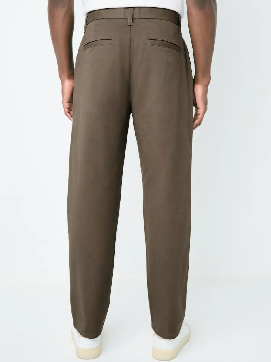 Next Light Brown Regular Tapered Fit Stretch Chinos Trousers Discount