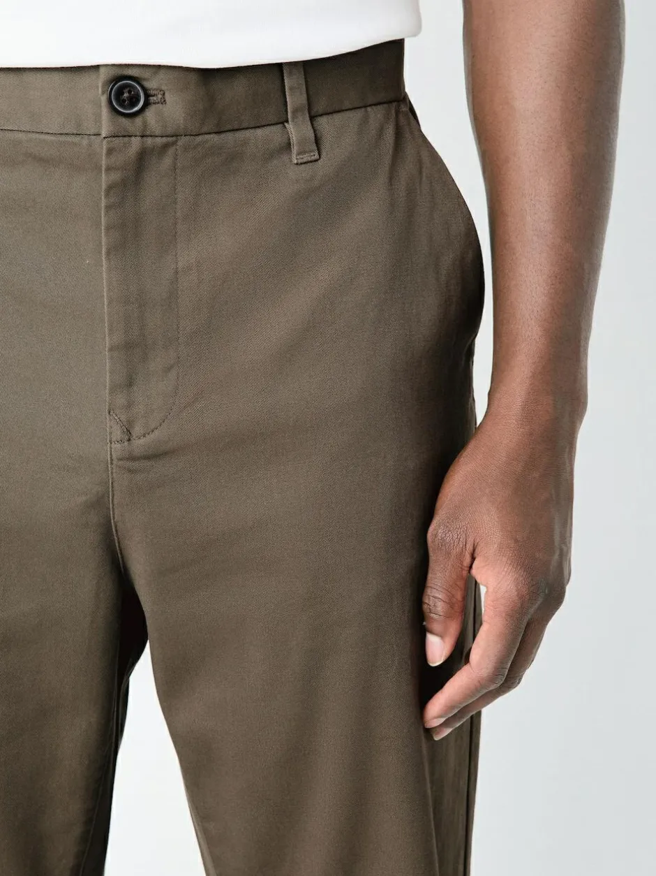 Next Light Brown Regular Tapered Fit Stretch Chinos Trousers Discount