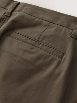 Next Light Brown Regular Tapered Fit Stretch Chinos Trousers Discount