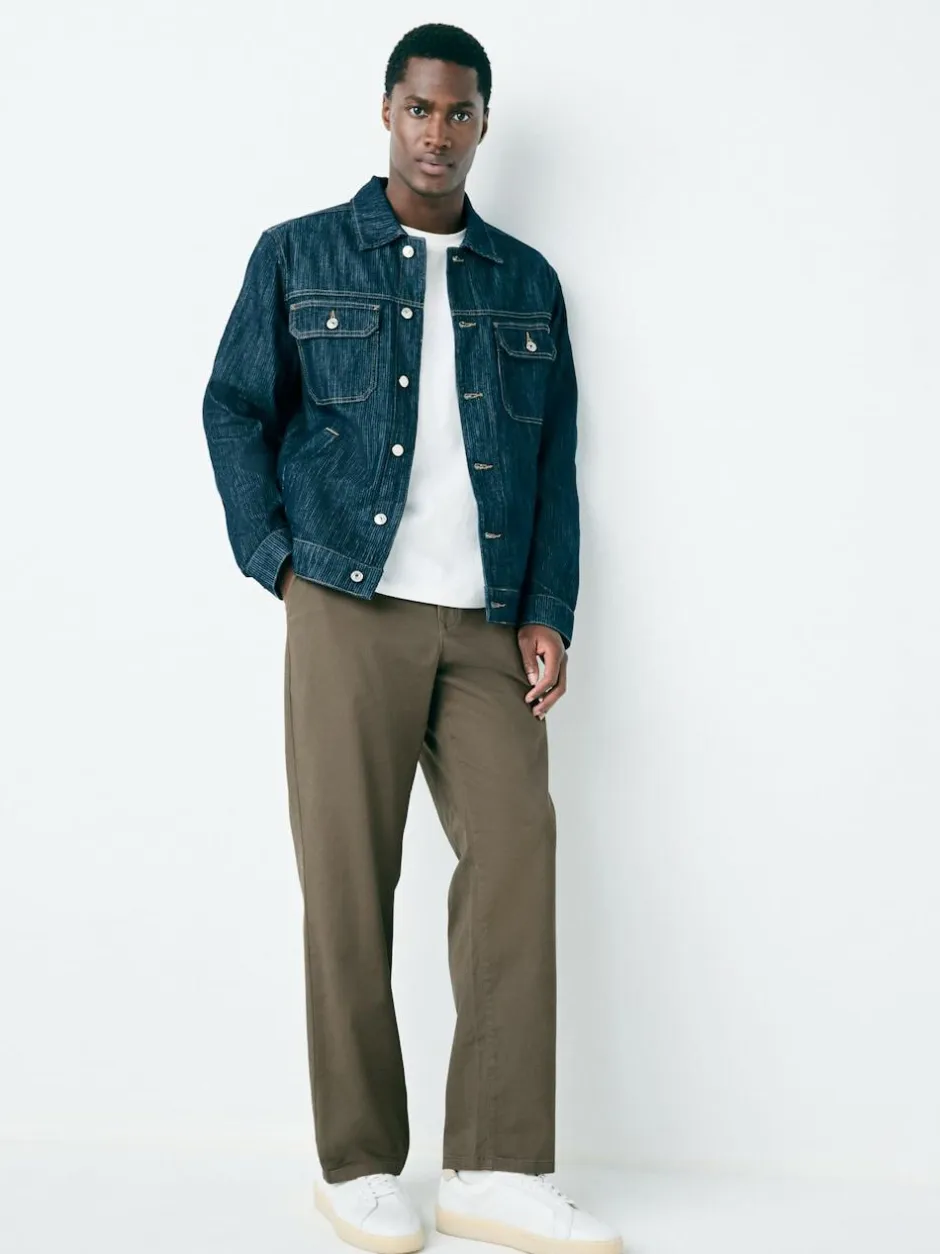 Next Light Brown Relaxed Fit Stretch Chinos Trousers Sale
