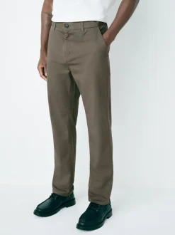 Next Light Brown Slim Fit Stretch Chinos Trousers Best