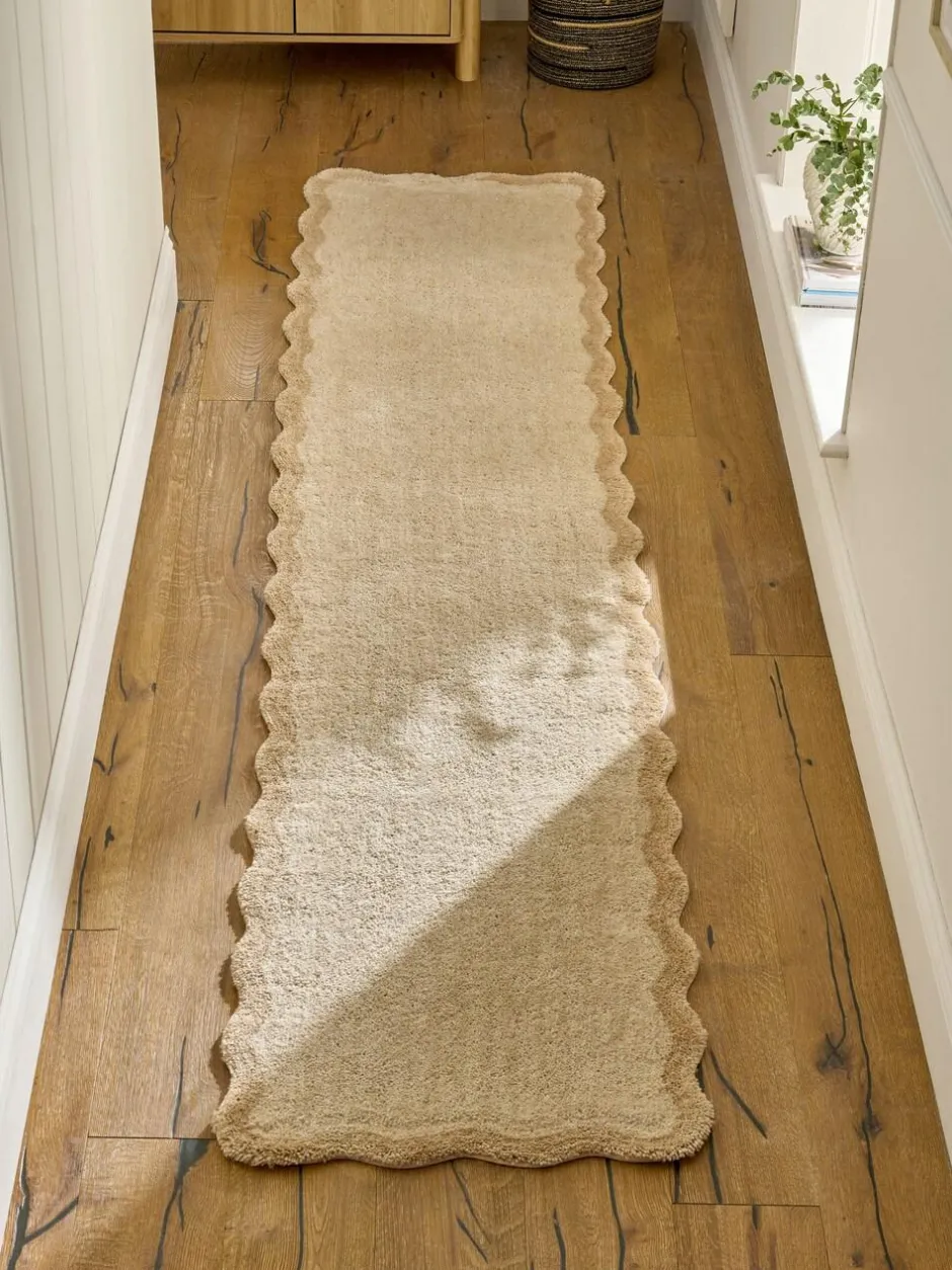 Next Light Natural Soft Scallop Washable Runner Sale
