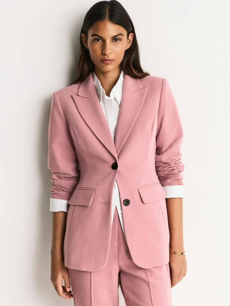 Next Light Pink Sculpting Single Breasted Blazer Discount