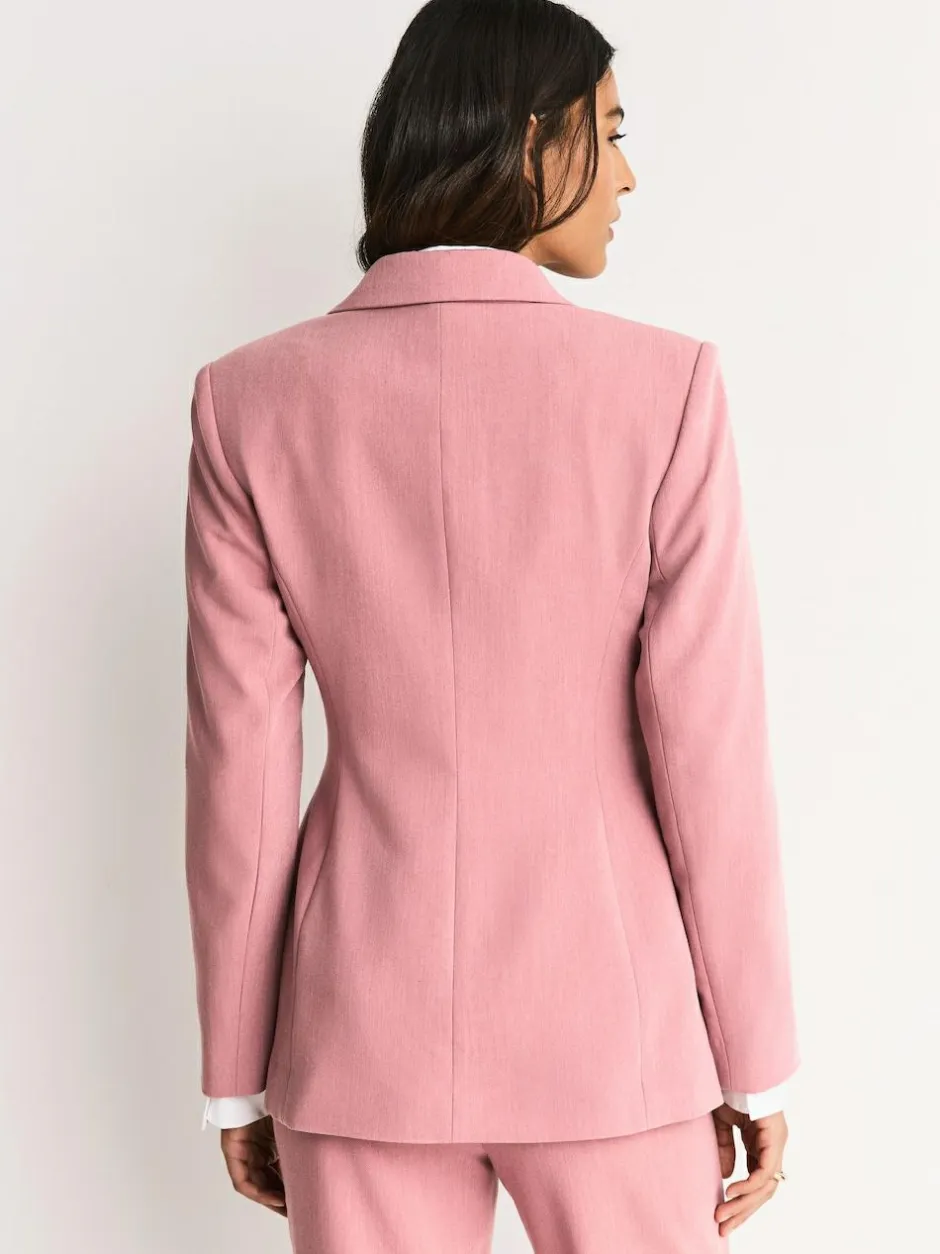 Next Light Pink Sculpting Single Breasted Blazer Discount