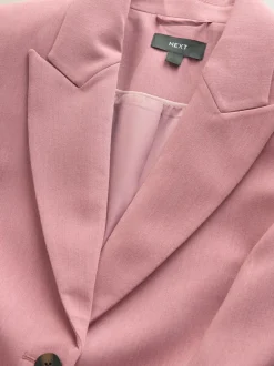 Next Light Pink Sculpting Single Breasted Blazer Discount