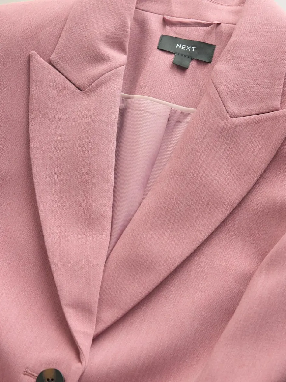 Next Light Pink Sculpting Single Breasted Blazer Discount