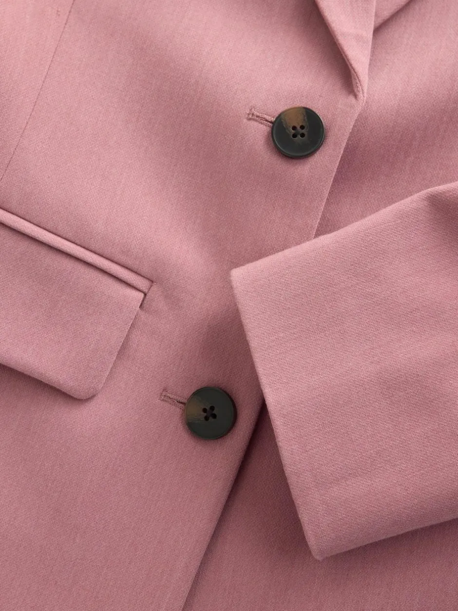 Next Light Pink Sculpting Single Breasted Blazer Discount