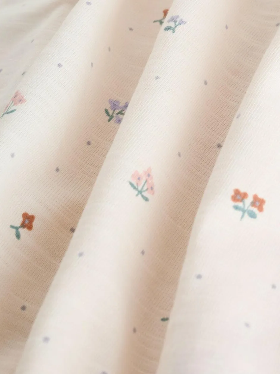 Next 3 Pack Baby Rompers Lilac and Ecru
