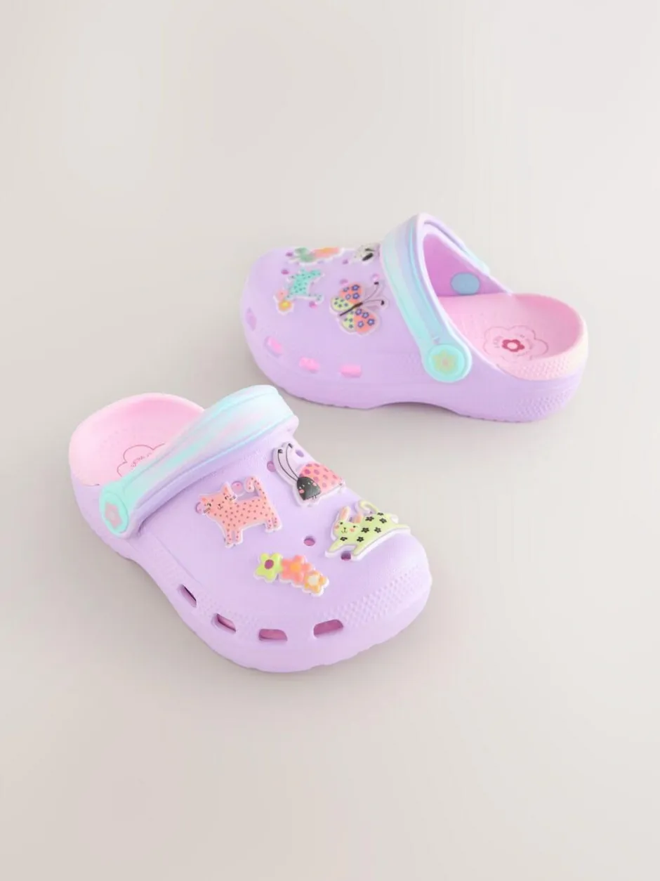 Next Lilac Purple Animal Character Clogs Discount