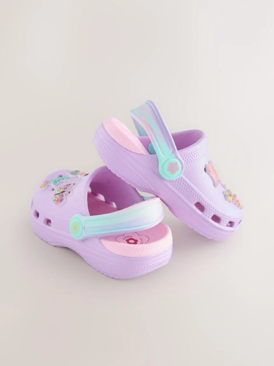 Next Lilac Purple Animal Character Clogs Discount