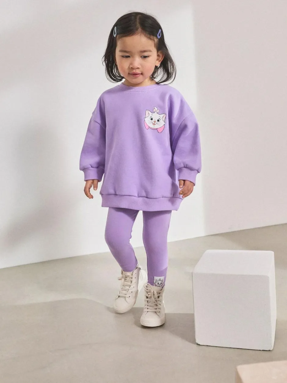 Next Lilac Purple Disney Aristocats Sweatshirt & Leggings Set (3mths-7yrs) Best