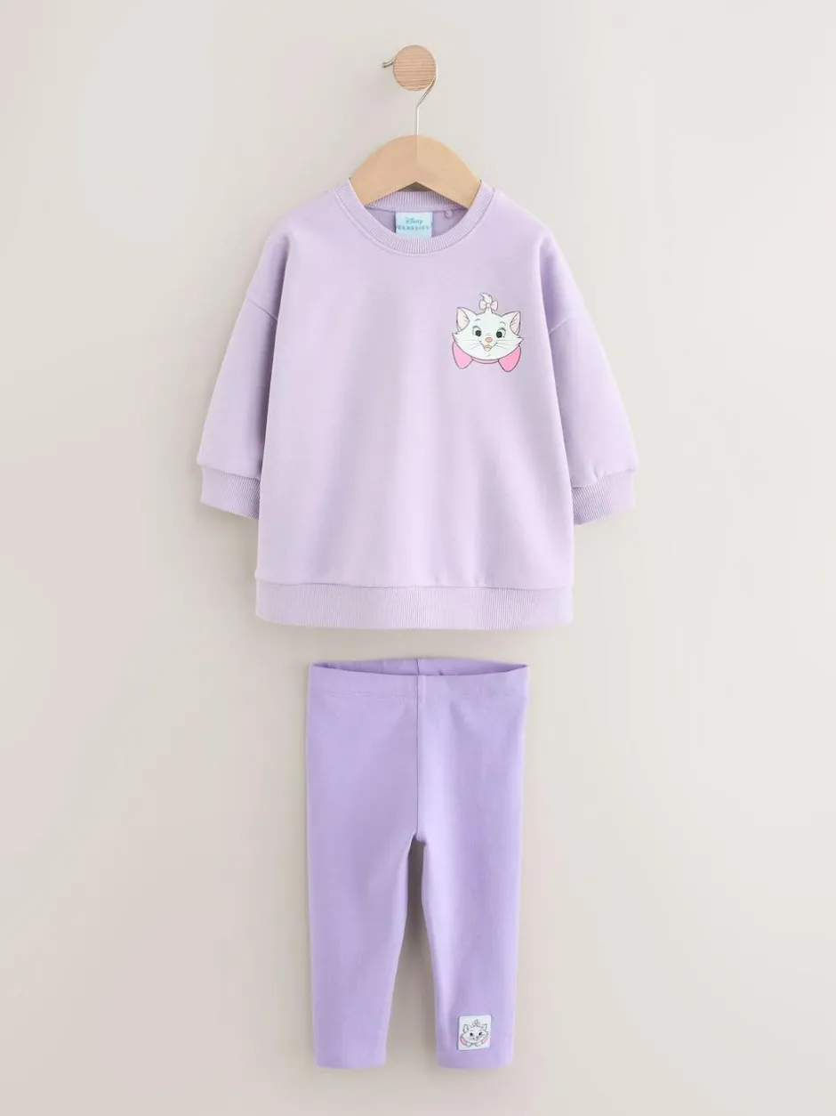 Next Lilac Purple Disney Aristocats Sweatshirt & Leggings Set (3mths-7yrs) Best