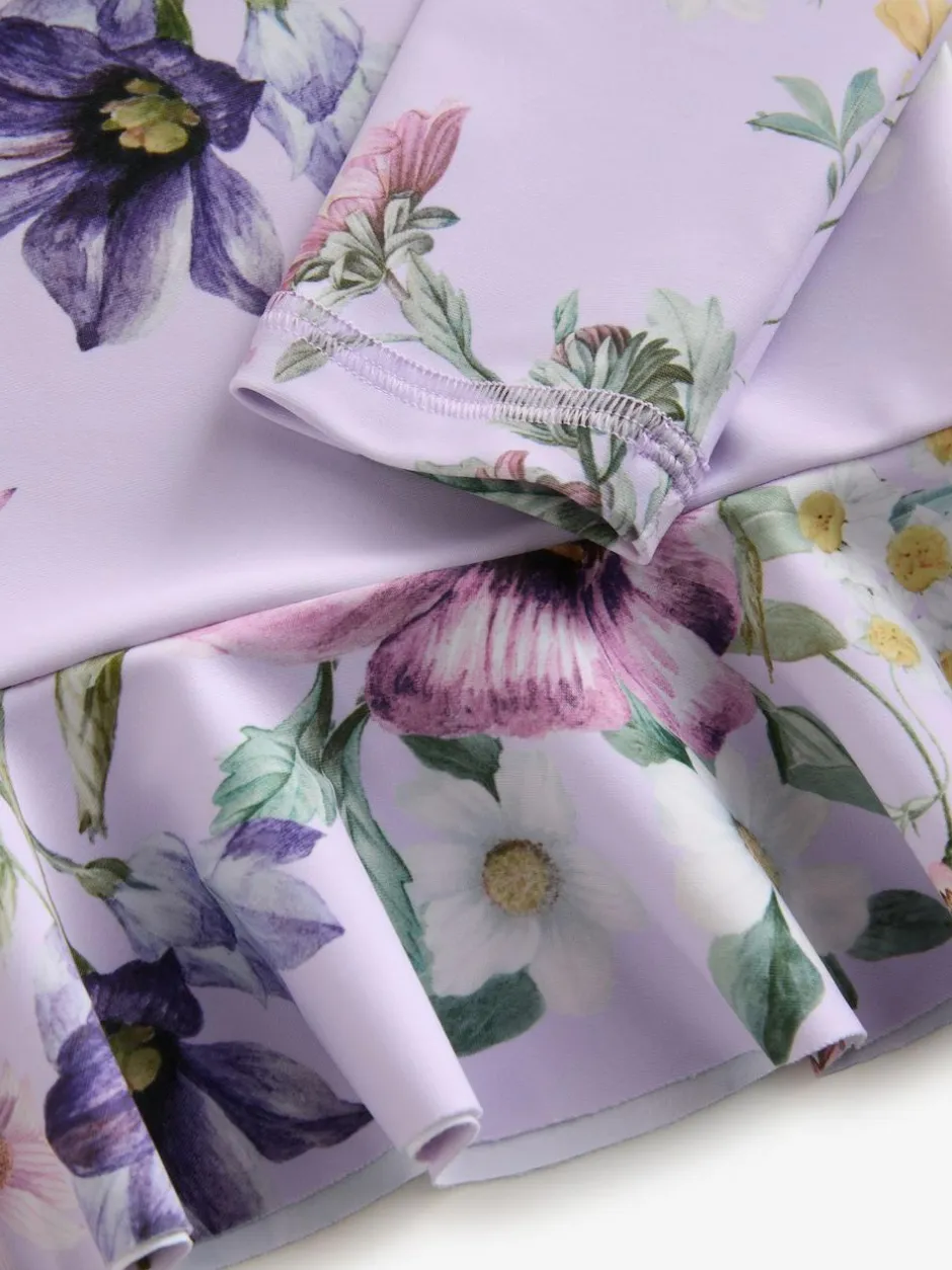 Next Sunsafe Swim Set (3mths-7yrs) Lilac Purple Floral Discount
