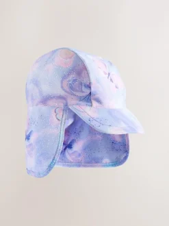 Next Swim Legionnaire Hat (3mths-10yrs) Lilac Purple Foil Butterfly Discount