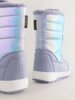 Next Lilac Purple Iridescent Waterproof Snow Boots