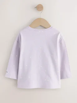 Next Lilac Purple Long Sleeve T-Shirt (3mths-7yrs) Hot