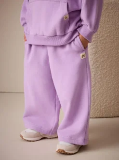 Next Lilac Purple Wide Leg Sweat Joggers (3mths-7yrs) Clearance