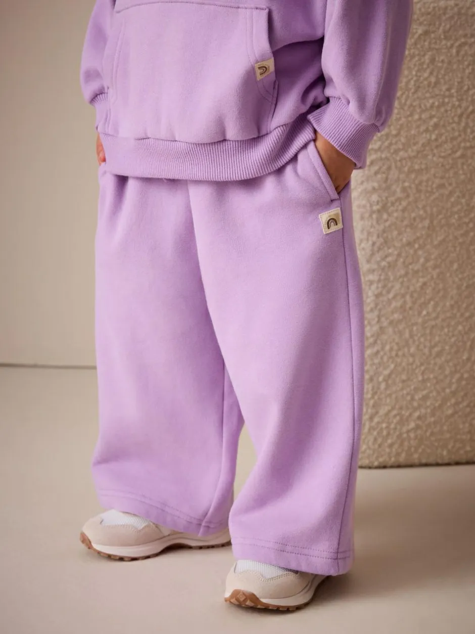 Next Lilac Purple Wide Leg Sweat Joggers (3mths-7yrs) Clearance