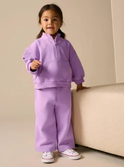 Next Lilac Purple Wide Leg Sweat Joggers (3mths-7yrs) Clearance