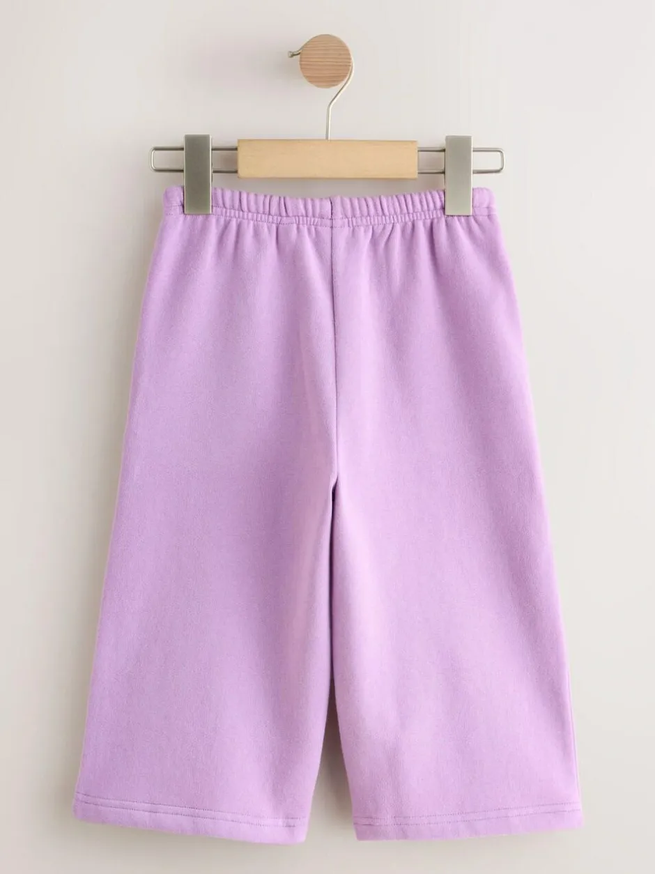 Next Lilac Purple Wide Leg Sweat Joggers (3mths-7yrs) Clearance