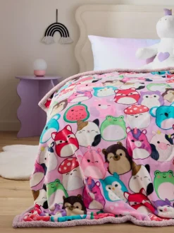 Next Lilac Squishmallows Fleece Throw