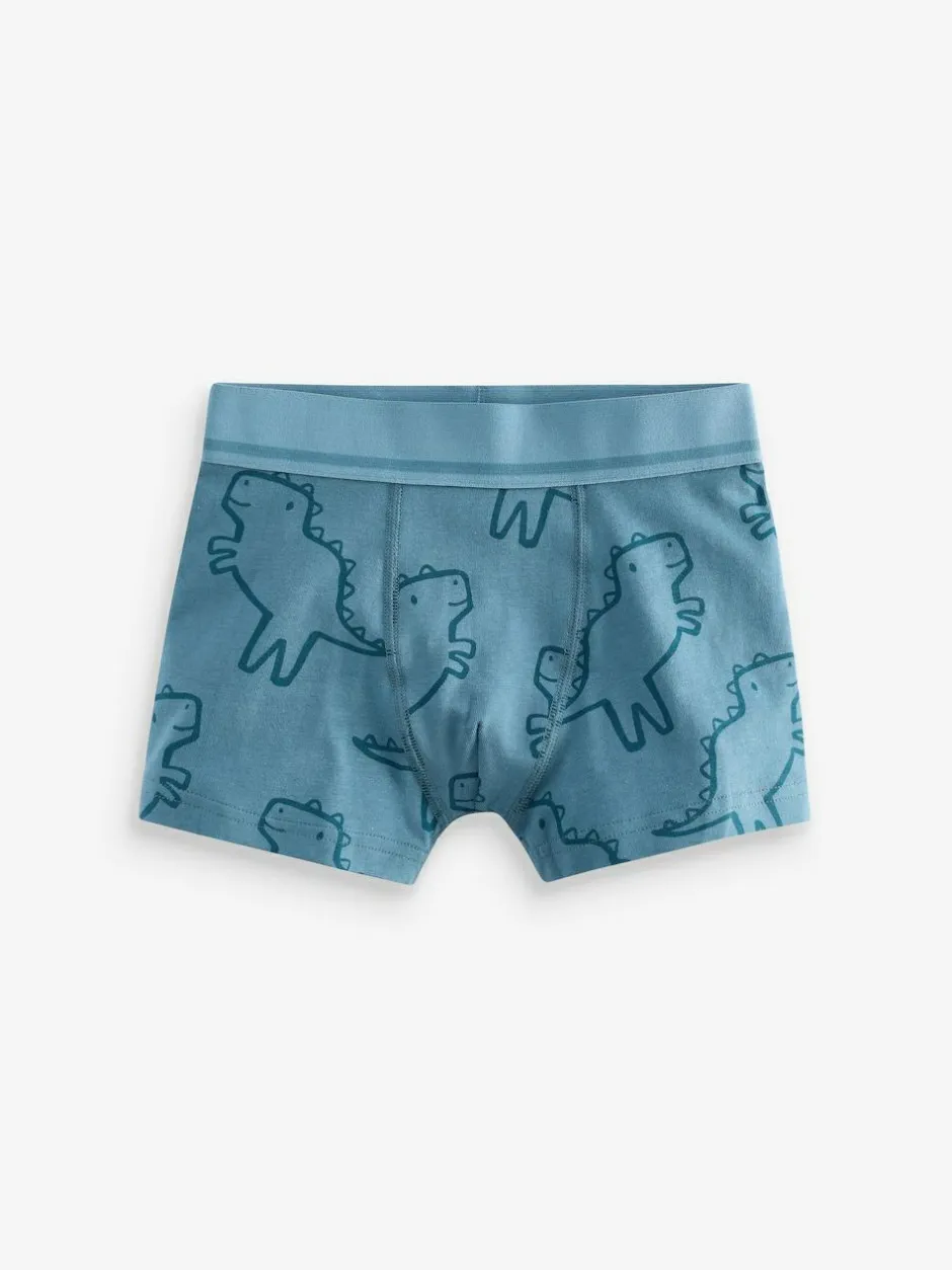 Next Linear Dino Print Junior Pattern Trunks 5 Pack (1.5-16yrs) Best