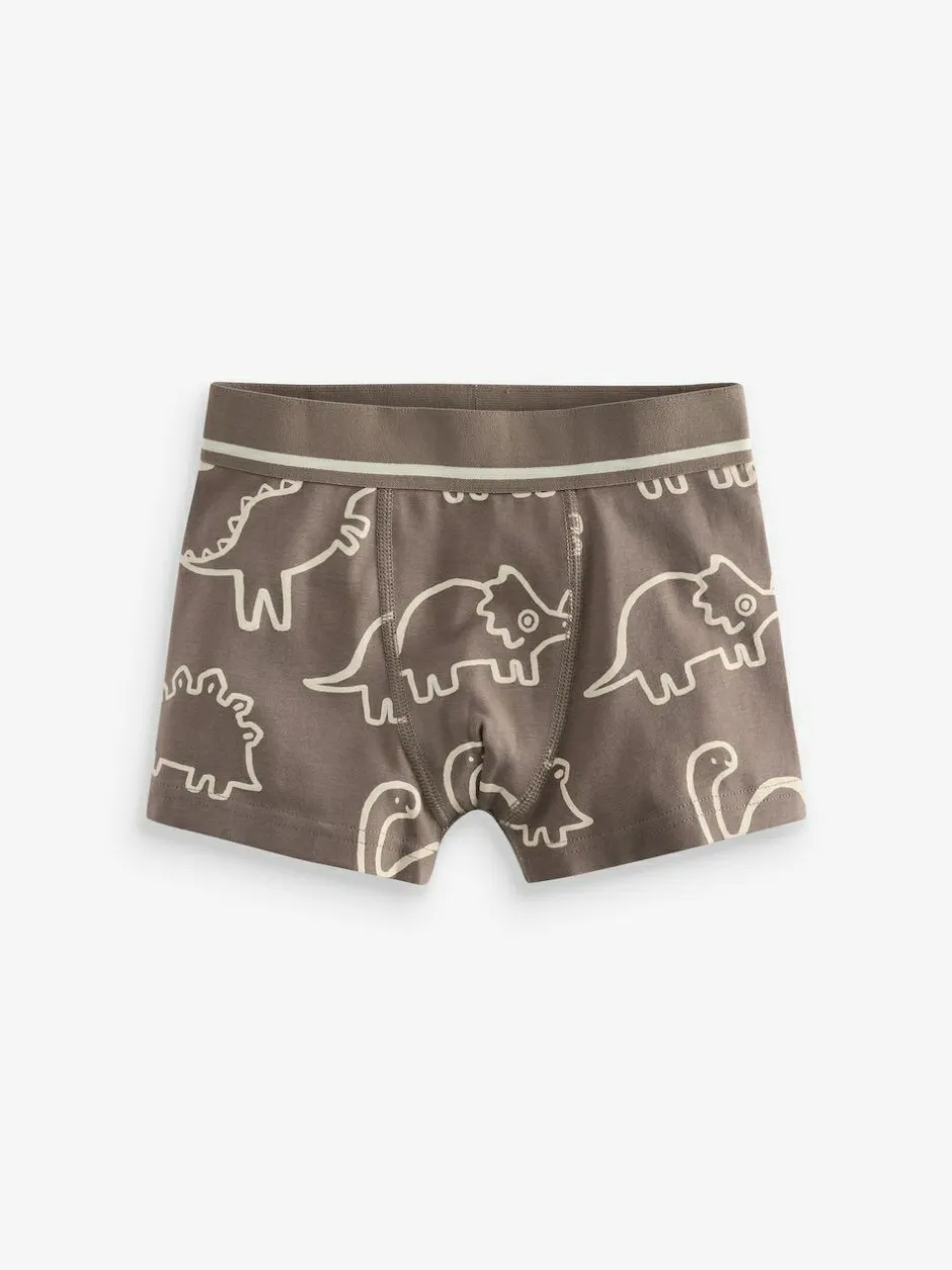 Next Linear Dino Print Junior Pattern Trunks 5 Pack (1.5-16yrs) Best