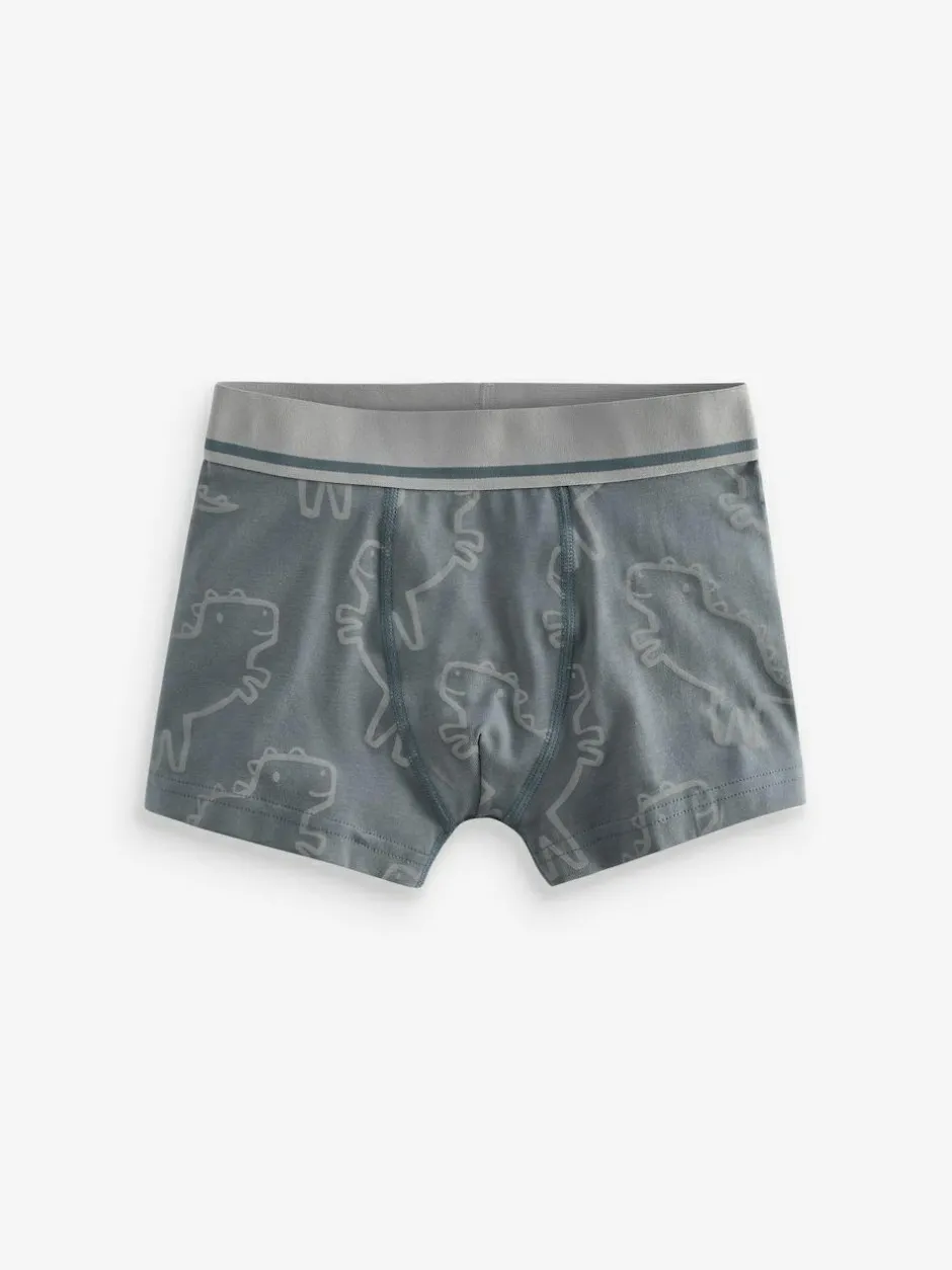 Next Linear Dino Print Junior Pattern Trunks 5 Pack (1.5-16yrs) Best