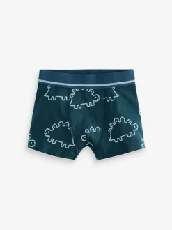 Next Linear Dino Print Junior Pattern Trunks 5 Pack (1.5-16yrs) Best