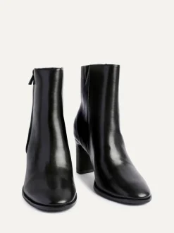 Linzi Jonas Block Heel Ankle Boots Black New