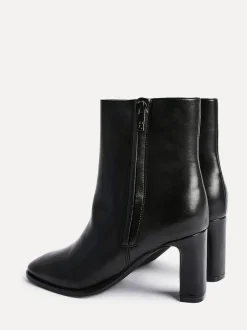 Linzi Jonas Block Heel Ankle Boots Black New